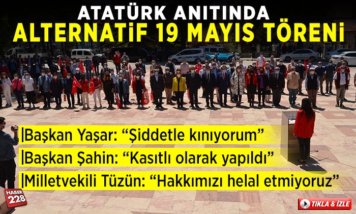 Bilecik’te Atatürk anıtında alternatif 19 Mayıs töreni