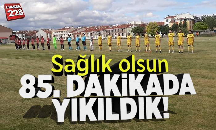 Bayırköyspor 85. dakikada yediği golle yıkıldı