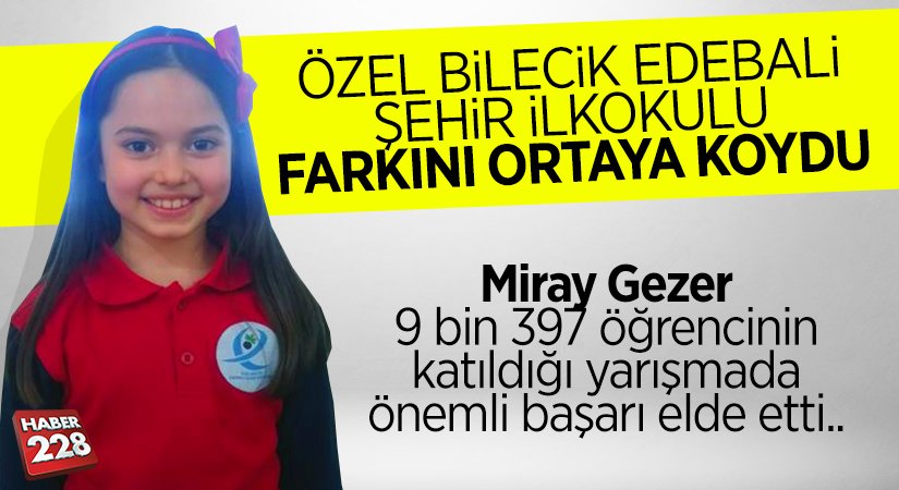 Kanguru Matematik Türkiye Yarışmasında Özel Bilecik Edebali Şehir İlkokulu Farkı