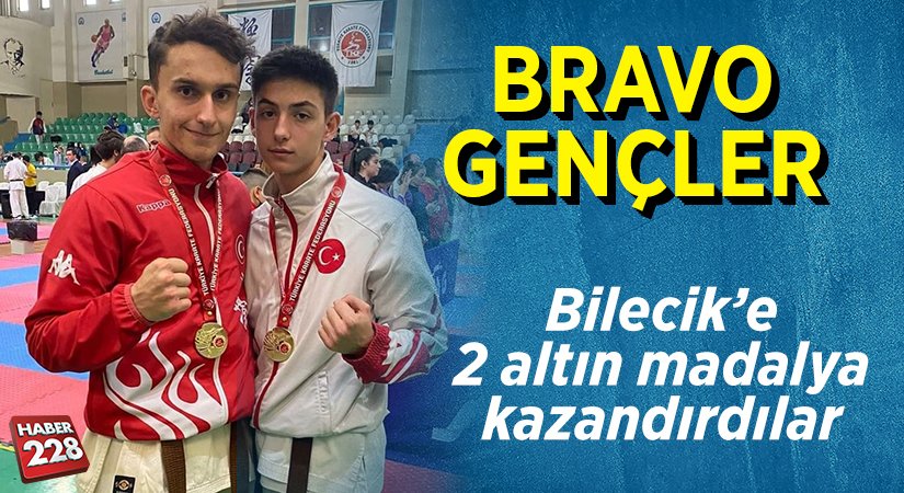Türkiye Şampiyonasında Bilecik’e 2 altın madalya