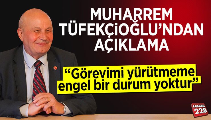 Bilecik Belediye Başkan Vekili Muharrem Tüfekçioğlu’ndan açıklama