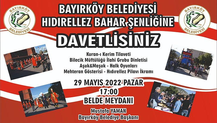 Bayırköy Belediyesi Hıdırellez Bahar Şenliği