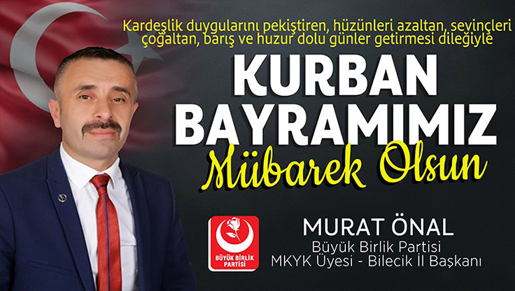 Başkan Murat Önal’ın Kurban Bayramı Tebriği